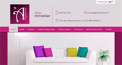 Desktop Screenshot of aliasimmobilier.fr